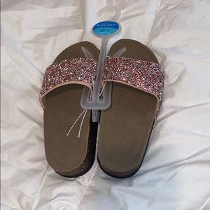 Girls glittery slides